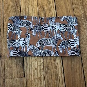 Kulani Kinis bandeau bikini top reversible animal prints